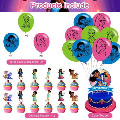 32 Pcs Mira Royal Theme Birthday Party DecorationsParty Supply Set for Kids w... - Picture 3 of 7