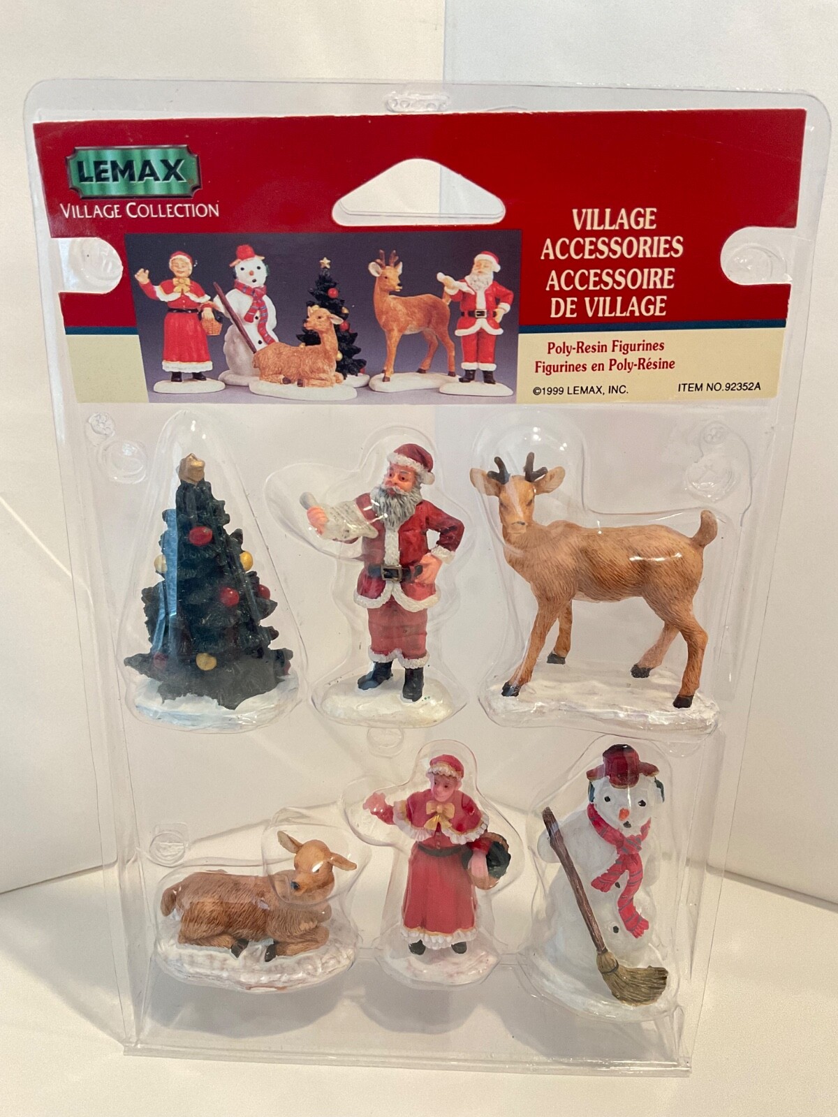 Lemax 1999 Santa & Friends Village Figurine Set of 6 92352A