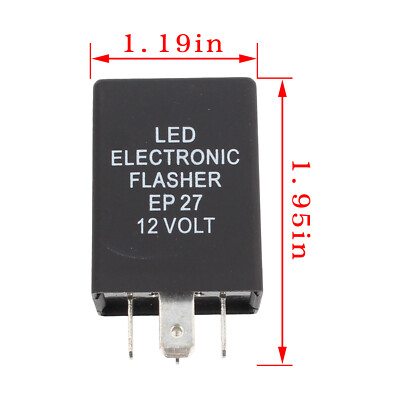 5-Pin EP27 FL27 LED Flasher Relay Fix For LED Turn Signal Light Hyper Flash - Foto 5
