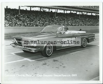 CHRYSLER OFF. PACE CAR Indianapolis Motor Speedway 1963 Foto Photograph Photo