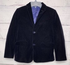 Isaac Mizrahi Boys Blue Velvet Blazer Size 7 Lined