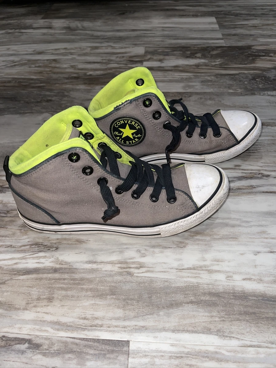 Matematik hulkende konvertering Converse Chuck Taylor All Star gray green high tops sz 5 junior | eBay