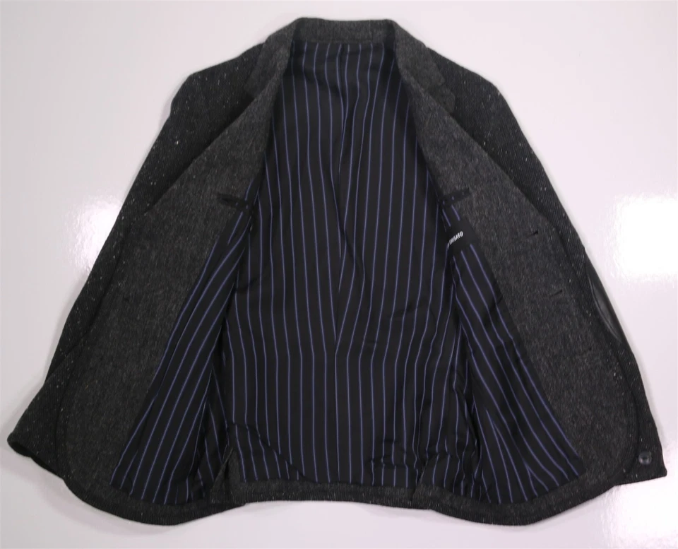 Tsumori Chisato Mens Suit JP 1 US 34S Gray Tweed Wool 2-Piece Rare Runway Japan - Image 4 of 4