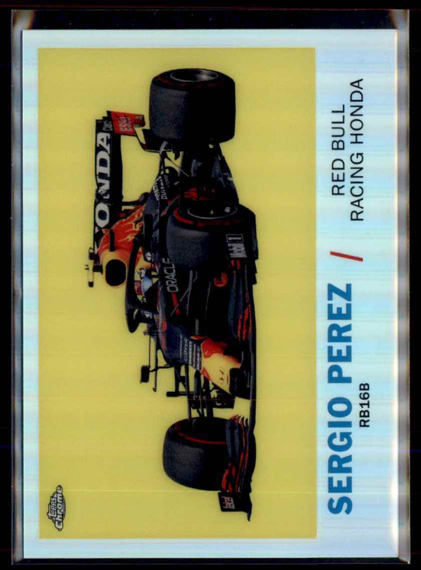 2021 Topps Chrome Formula 1 1961 Sports Cars Sergio Perez Red Bull Racing