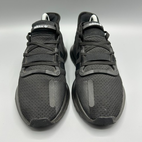 Adidas U Path Run Core Triple Black Running Shoes Sneakers Men's Size 8 - Picture 2 of 11