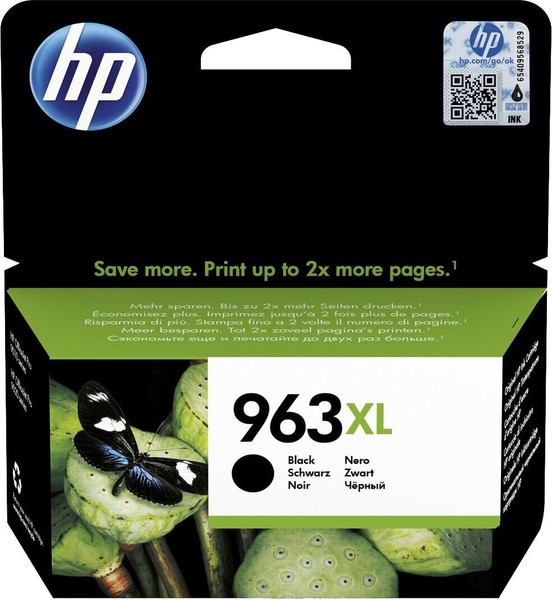 Hp Original Patrone 963 Xl Schwarz Officejet Pro 9020 9022 9023 9025 9026 9028-image