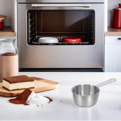 Stainless Steel Measuring Cups Scoops for Baking Dry Ingredient Liquids