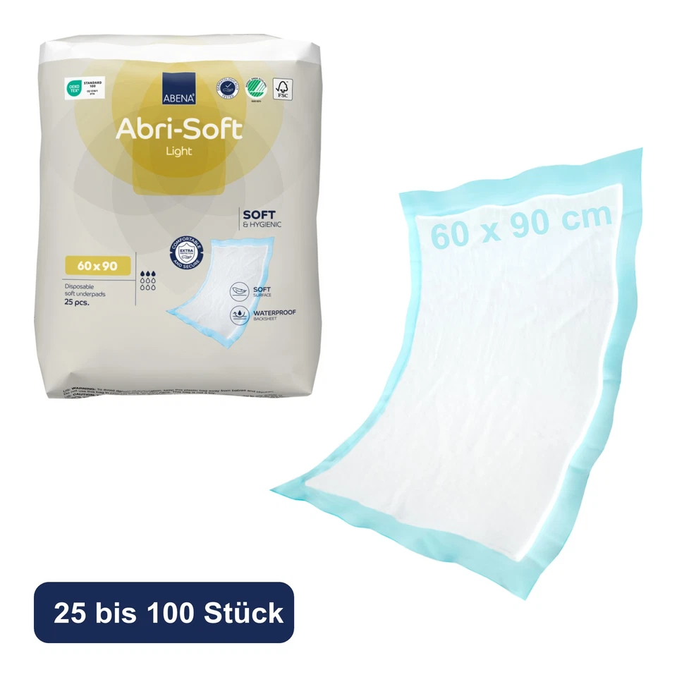 ABENA GMBH Krankenunterlagen Wickelunterlagen Betteinlagen Inkontinenzunterlage 60x90