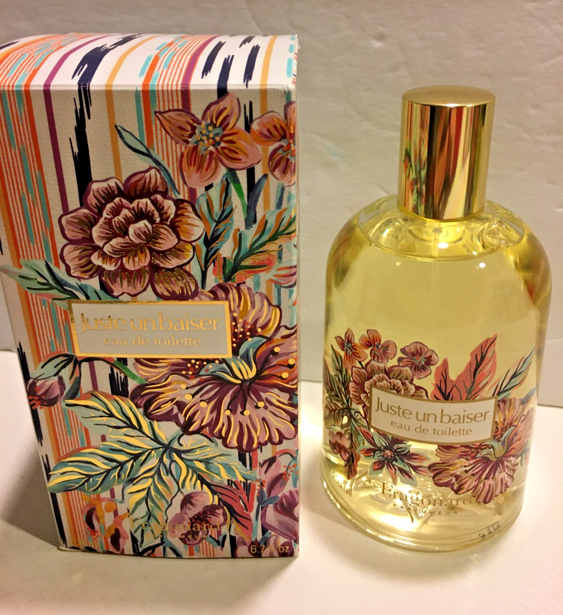 新品未使用Fragonard JUSTE UN BAISER 120ml 香水 WOMENS NEW FORMULA FRAGONARD JUSTE UN BAISER Perfume 6.7 OZ EDT