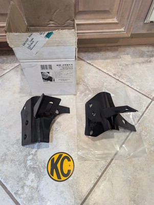 KC HiLiTES Windshield A Pillar Light Mount Bracket Set For Jeep TJ Wrangler 7311