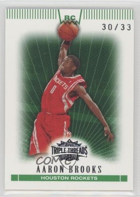 2007-08 Topps Triple Threads Emerald /33 Aaron Brooks #114 0hl