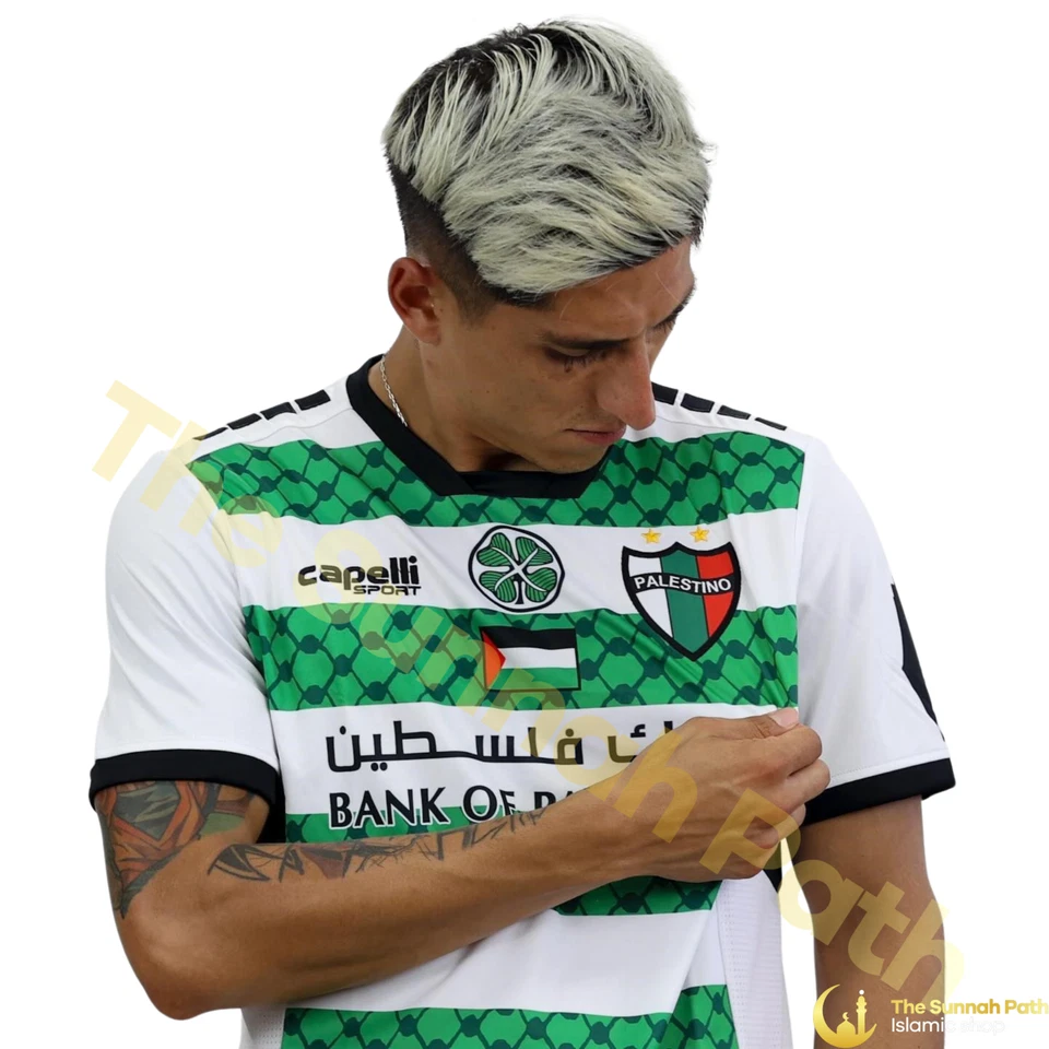 CAPELLI PALESTINO x CELTIC JERSEY PALESTINE FOOTBALL SHIRT SOCCER IRELAND - Image 2 of 4
