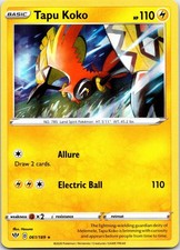 Tapu Koko 061/189 Holo Rare Darkness Ablaze Pokemon NM