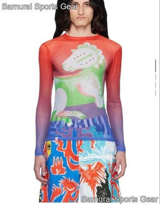 CHARLES JEFFREY LOVERBOY Layered Long Sleeve Top Size L
