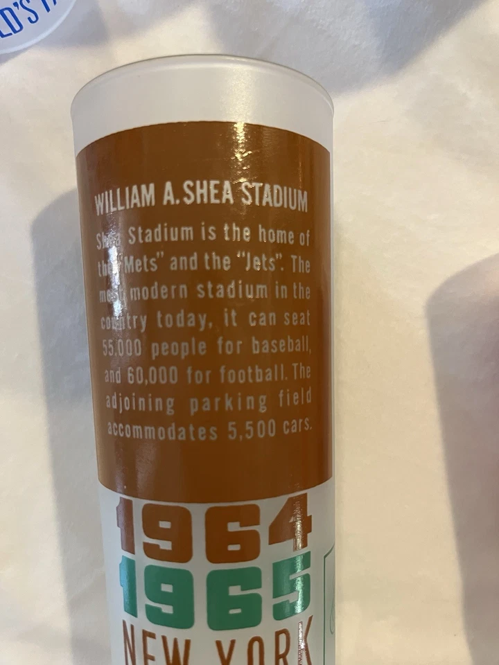 REDUCED! MINT!   COLLECTIBLE 1964-65 NEW YORK WORLD'S FAIR Box 8 Frosted Glasses - Image 3 of 4