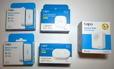 TP-Link Tapo Smart Home Set H100 Hub T300 T310 2x T110 neuwertig