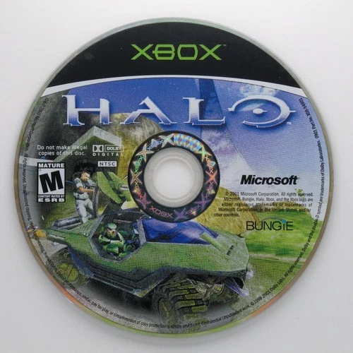 Halo Original Xbox Video Game M Rated Multiplayer Shooter - Disc Only