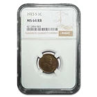 1923-S Lincoln Cent MS-64 NGC (Red/Brown)
