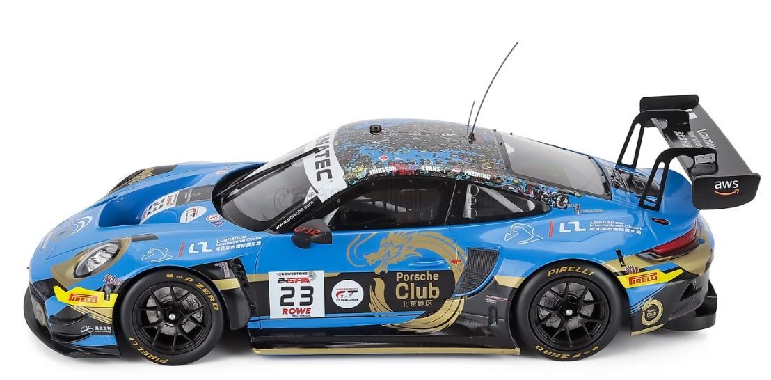 Porsche 911 GT3 R IXO Models miniature de collection 1/43 Team Phantom Spa 2024