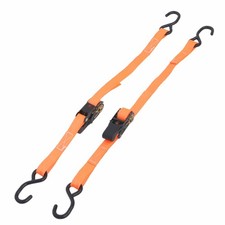 2 Pack 1" x 4 FT Boat Trailer Tie Down Straps 2400 LBS Adjustable Ratchet Straps