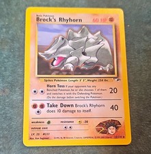 Wizards of the Coast Brock's Rhyhorn 22/132 Gym Heroes EN Rare Regular 60HP on eBay