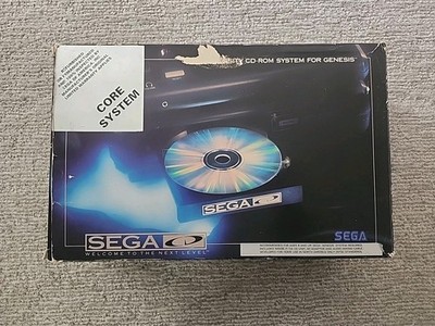 Sega CD Model 1 Console Box & Tray Only Authentic! -- No Console / No Accessory