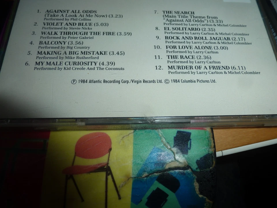 Against All Odds CD OST - Bild 2 von 2