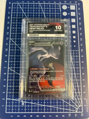 Team Rocket’s Mewtwo Ex SIR Ascended Heroes 281/217 - ACE 10 - Perfect Subgrades