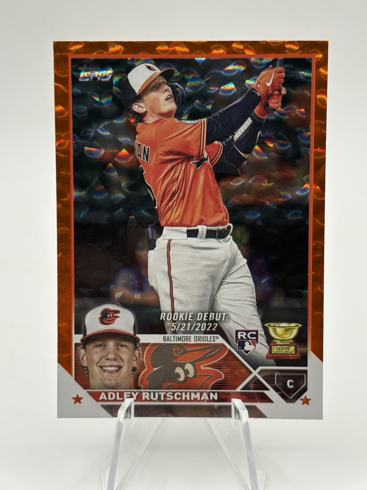 2023 Topps Update - Adley Rutschman Orange Foil /299 Debut RC #US180