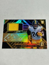 2019 Gold Standard Benny Snell Jr 23/49 Black Rookie Patch Auto Steelers E1