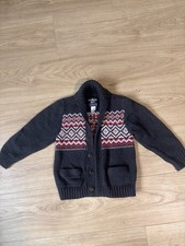 Oshkosh B  gosh Boys 100 Cotton Knitted Button Down Sweater Sz 6