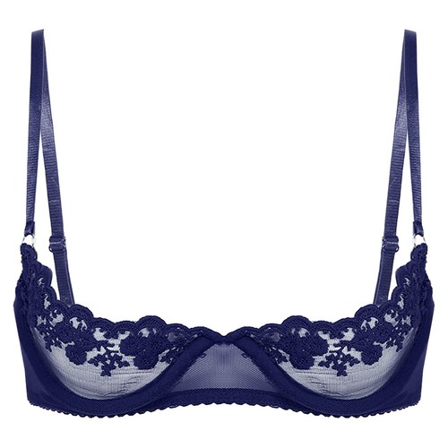 Womens Lingerie Lace Underwear Adjustable Strap Bra Floral Top Underwired Sheer - Picture 65 of 78