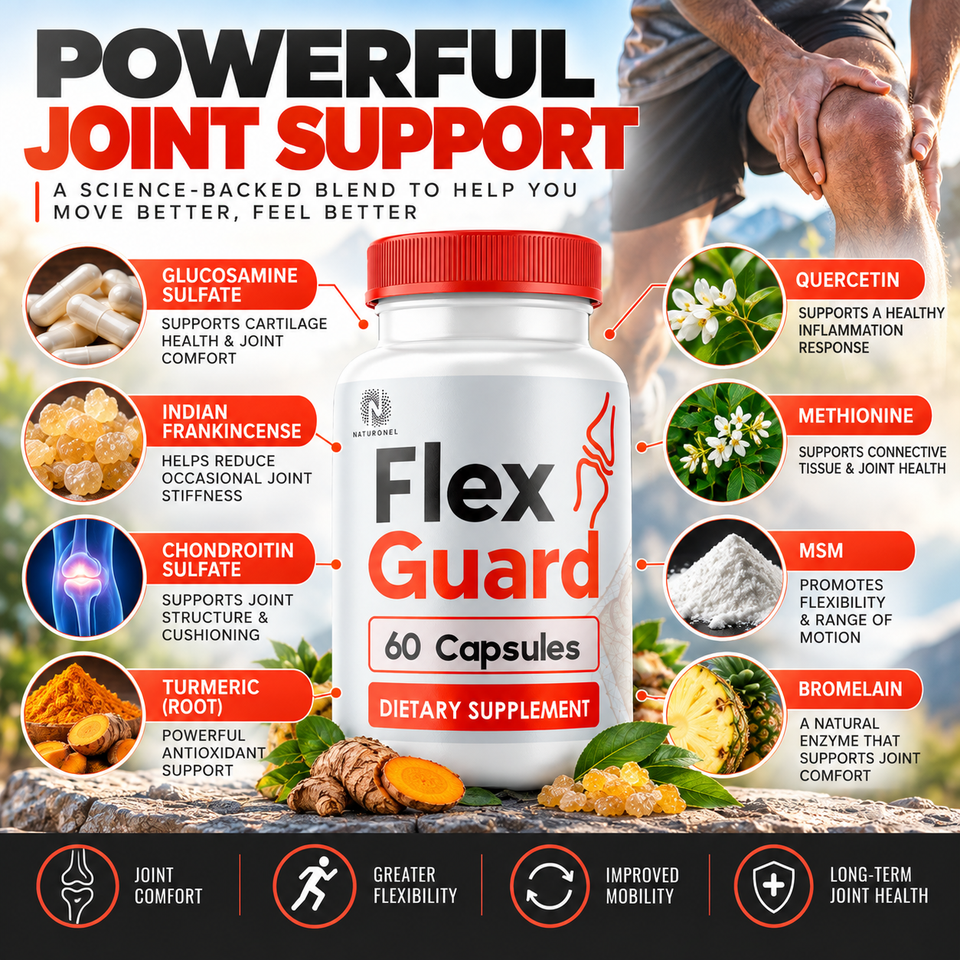Flex Guard Joint Health Support Supplement, FlexGuard - 5 Bottle | eBay