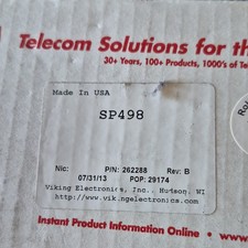 Viking Electronics FAXJ-1000 Phone Data Fax Switch MPN FAXJ-1000 Rev B