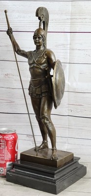ACHILLES in ROMAN GLADIATOR Sculpture Statue 100% Genuine Bronze