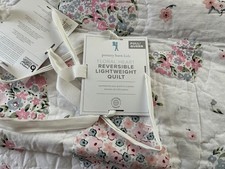 Pottery Barn Kids Floral Heart Quilt/ Full Queen Size, New with tags