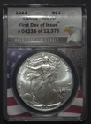 2022 Silver American Eagle First Day Of Issue ANACS MS70