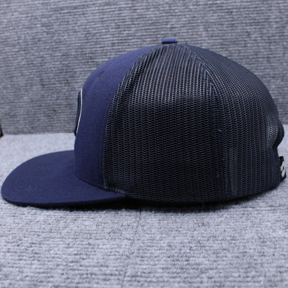 Boné de beisebol masculino streetwear DeMarini Snapback caminhoneiro azul marinho logotipo D - Imagem 3 de 4