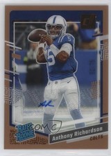 2023 Panini Clearly Donruss Orange Auto 52/75 Anthony Richardson #52 Auto 0g7