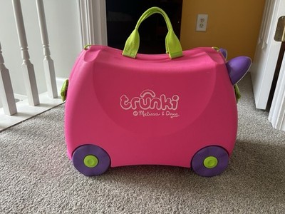 Made in USA Real Melissa & Doug Trunki Ride-on Kids Suitcase Trixie Girl Pink