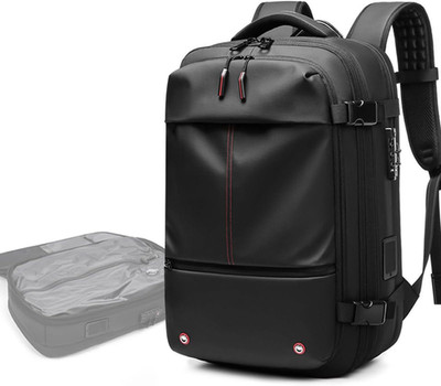 60L Waterproof Expandable Vacuum Backpack - Anti-Theft Travel Bag with Pump
