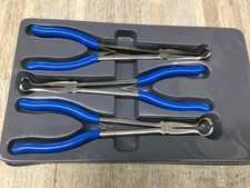 Blue Point 3pc Long Reach Hose Grip Pliers Set Bdgpl410hg-411hg 412hg Very Good