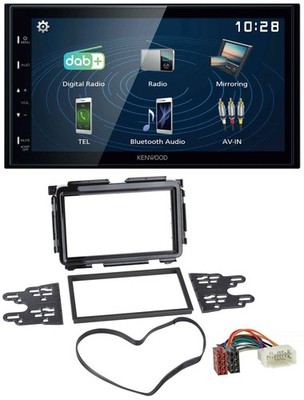 Kenwood 2DIN Bluetooth MP3 USB DAB Car Stereo for Honda HR-V (RU, 2015 onwards)