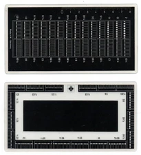Lighthouse Plastic Perforation Gauge Both sides shown New  (BT74)