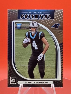 Panini 2025 Donruss Optic Tetairoa McMillan #4 Hidden Potential RC Panthers