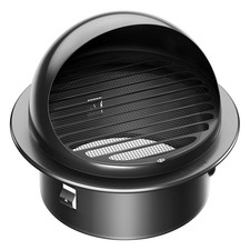 4 inch Thick Round Wall Vent Cap, 304 Stainless Steel Vent, Hemisphere Grille...