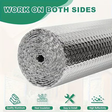 Double Foil Layer Insulation Roll for Floor/Roofs/Garage Doors/Camper