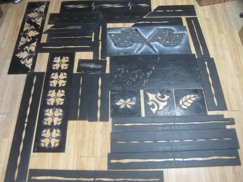 ENGRAVE-A-CRETE CONCRETE ENGRAVING TEMPLATE DESIGN DECORATING 26 PIECE SET