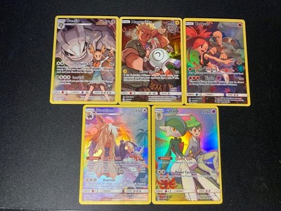 Pokémon TCG Sun & Moon Cosmic Eclipse Secret Rare Holo 5 Card Mixed Lot