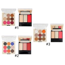 Women 1Pcs High-pigmented Makeup Palette With A Mini Makeup Brush Double-Layer